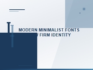 Defining a Legal Identity with Minimalist Fonts